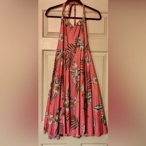 Hell Bunny Pink Tropical Floral Circle Skirt